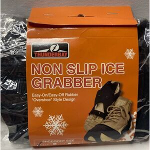 THUNDERBAY Med 6 Stud Ice Cleats Anti Slip Traction Snow Grips for Boots Shoes